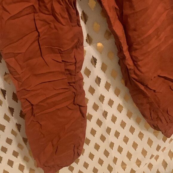 Derek heart burnt orange jumpsuit romper rust size S - Picture 5 of 5